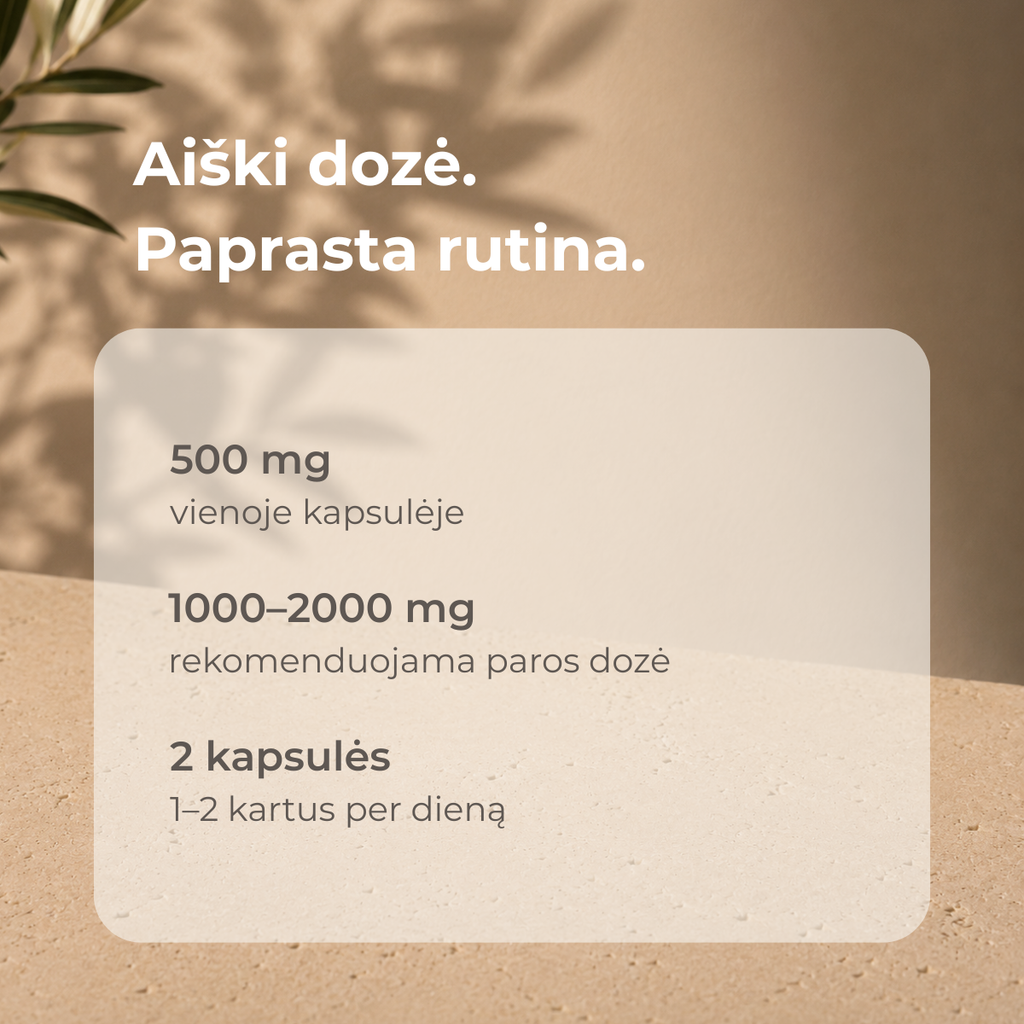UNDR D-manozė 500 mg, 120 kapsulių
