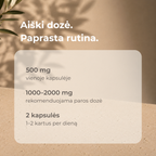 UNDR D-manozė 500 mg, 120 kapsulių